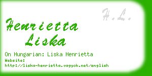 henrietta liska business card